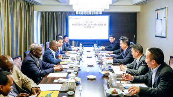 坦桑尼亚驻华参赞一行到尊龙凯时官网集团交流座谈