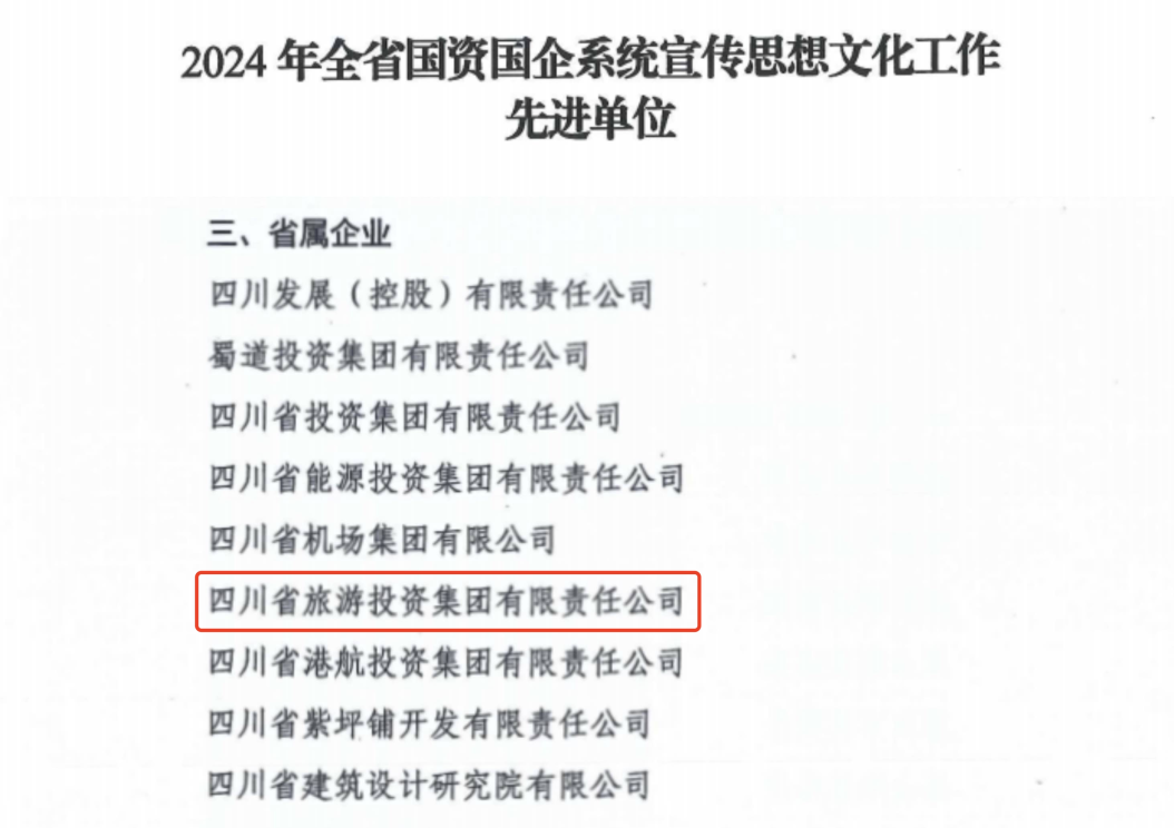 喜报！省尊龙凯时官网集团获评2024年全省国资国企系统宣传思想文化工作先进单位